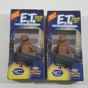 Vintage 2pc E.T Movie Bendable Collectible item Toys The Extra-Terrestrial